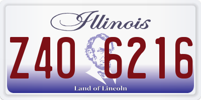 IL license plate Z406216