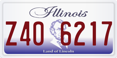 IL license plate Z406217
