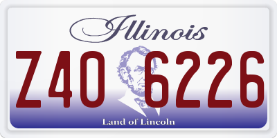 IL license plate Z406226