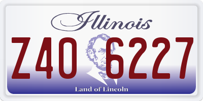 IL license plate Z406227
