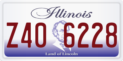 IL license plate Z406228