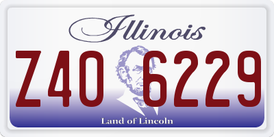 IL license plate Z406229