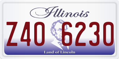 IL license plate Z406230