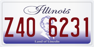 IL license plate Z406231