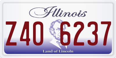 IL license plate Z406237