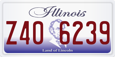 IL license plate Z406239
