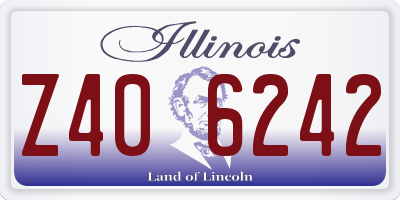 IL license plate Z406242