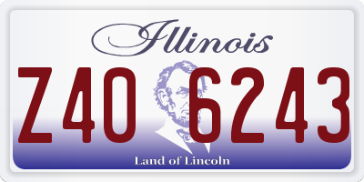 IL license plate Z406243