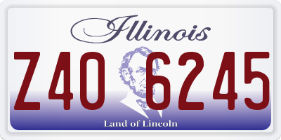 IL license plate Z406245