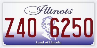IL license plate Z406250