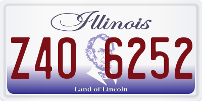 IL license plate Z406252