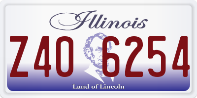 IL license plate Z406254