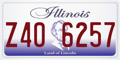 IL license plate Z406257