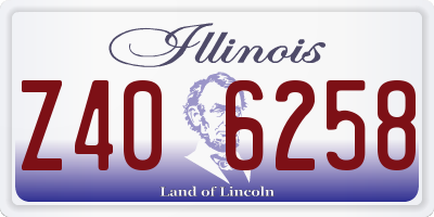 IL license plate Z406258