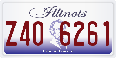 IL license plate Z406261