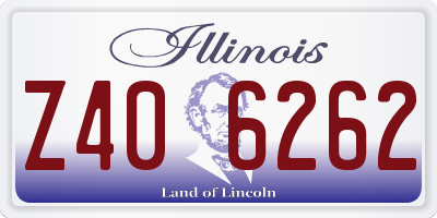 IL license plate Z406262
