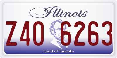 IL license plate Z406263
