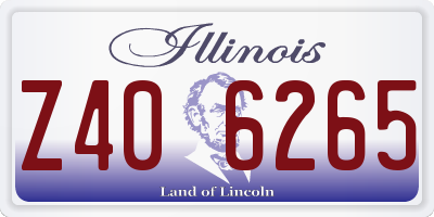 IL license plate Z406265