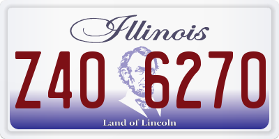 IL license plate Z406270