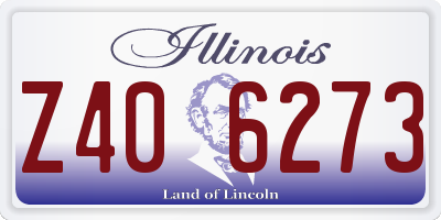 IL license plate Z406273