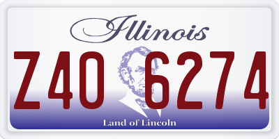 IL license plate Z406274