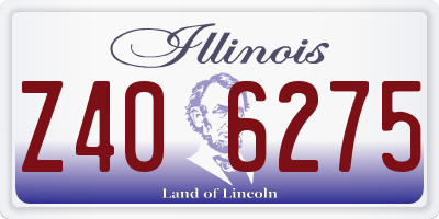 IL license plate Z406275