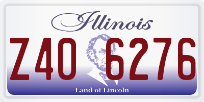 IL license plate Z406276