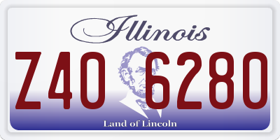 IL license plate Z406280