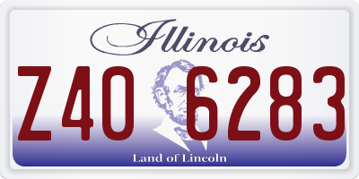 IL license plate Z406283
