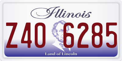IL license plate Z406285