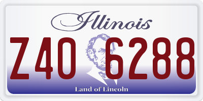 IL license plate Z406288
