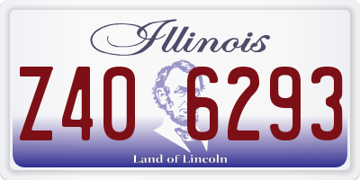 IL license plate Z406293