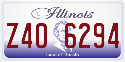 IL license plate Z406294