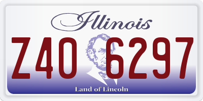 IL license plate Z406297