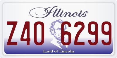 IL license plate Z406299