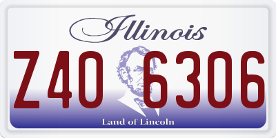 IL license plate Z406306