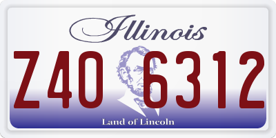 IL license plate Z406312