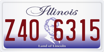 IL license plate Z406315