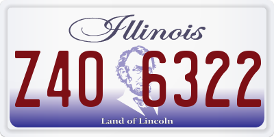 IL license plate Z406322