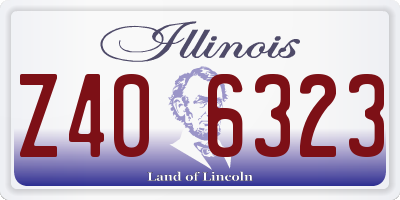 IL license plate Z406323