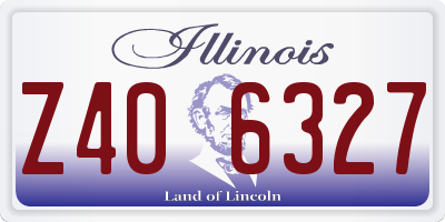 IL license plate Z406327