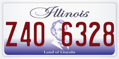 IL license plate Z406328