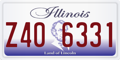 IL license plate Z406331