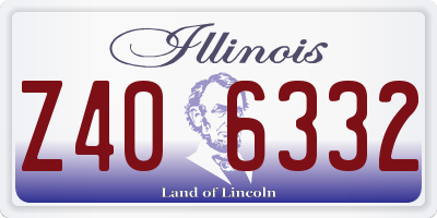 IL license plate Z406332