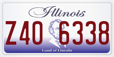 IL license plate Z406338