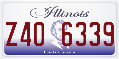 IL license plate Z406339