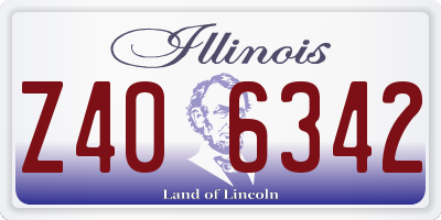 IL license plate Z406342