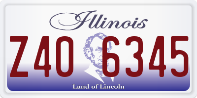 IL license plate Z406345