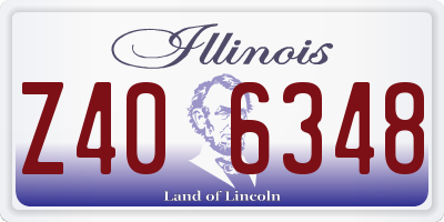 IL license plate Z406348