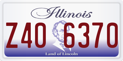 IL license plate Z406370